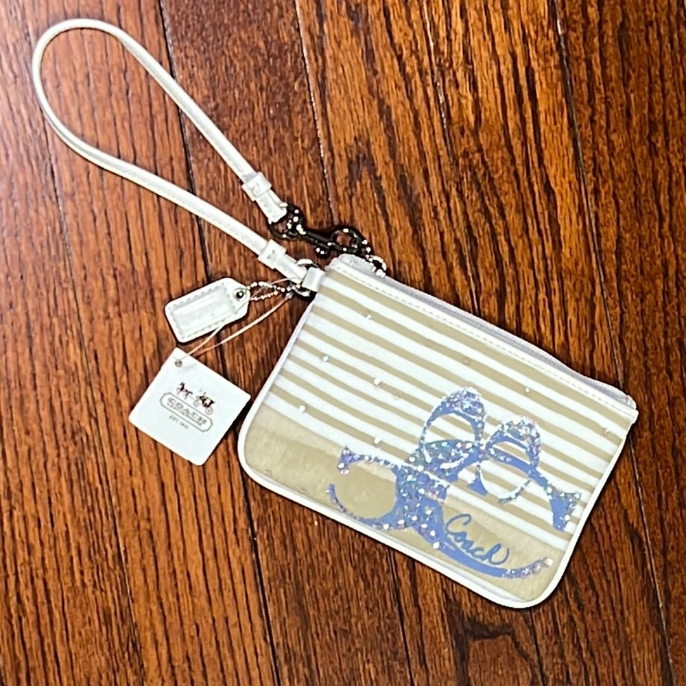 NEW Coach Wristlet Canvas Wallet